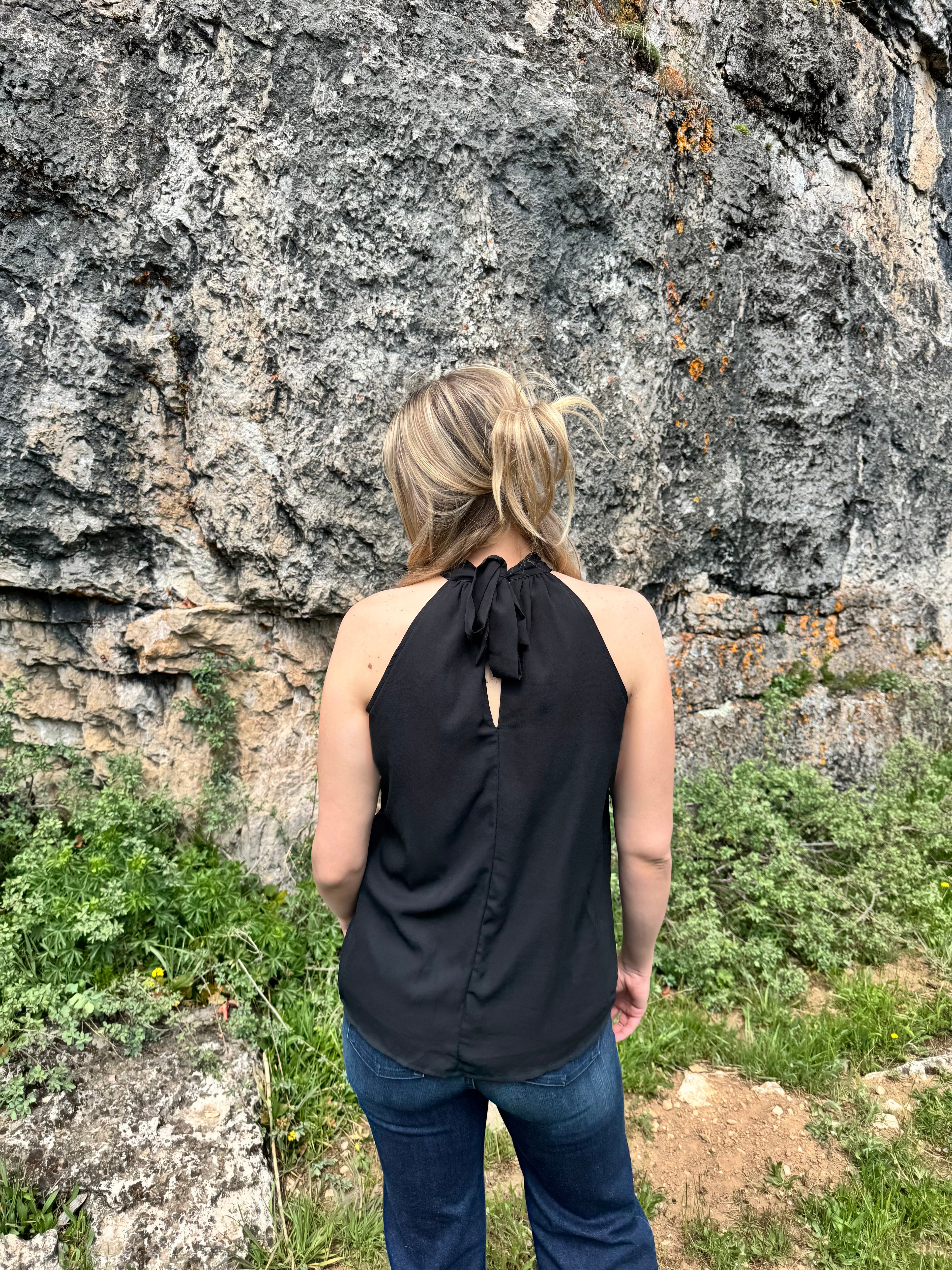 Black Halter Tank