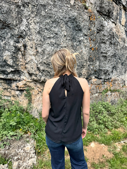 Black Halter Tank