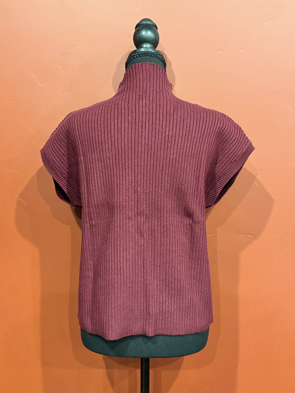 Maroon Mock Neck