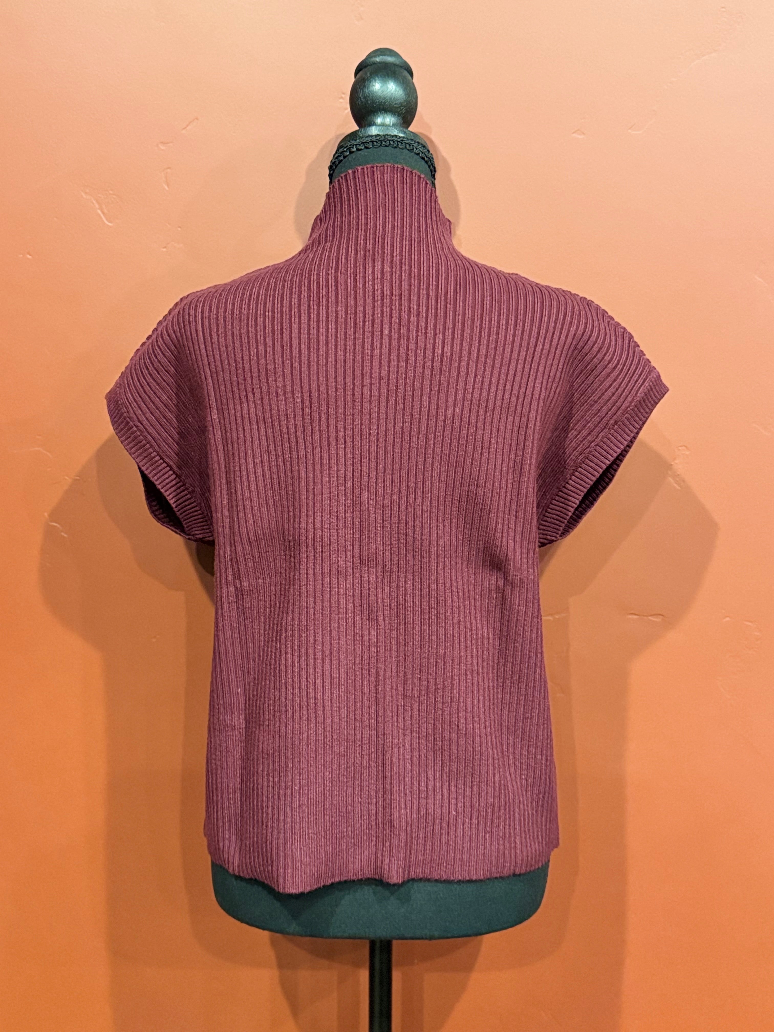Maroon Mock Neck