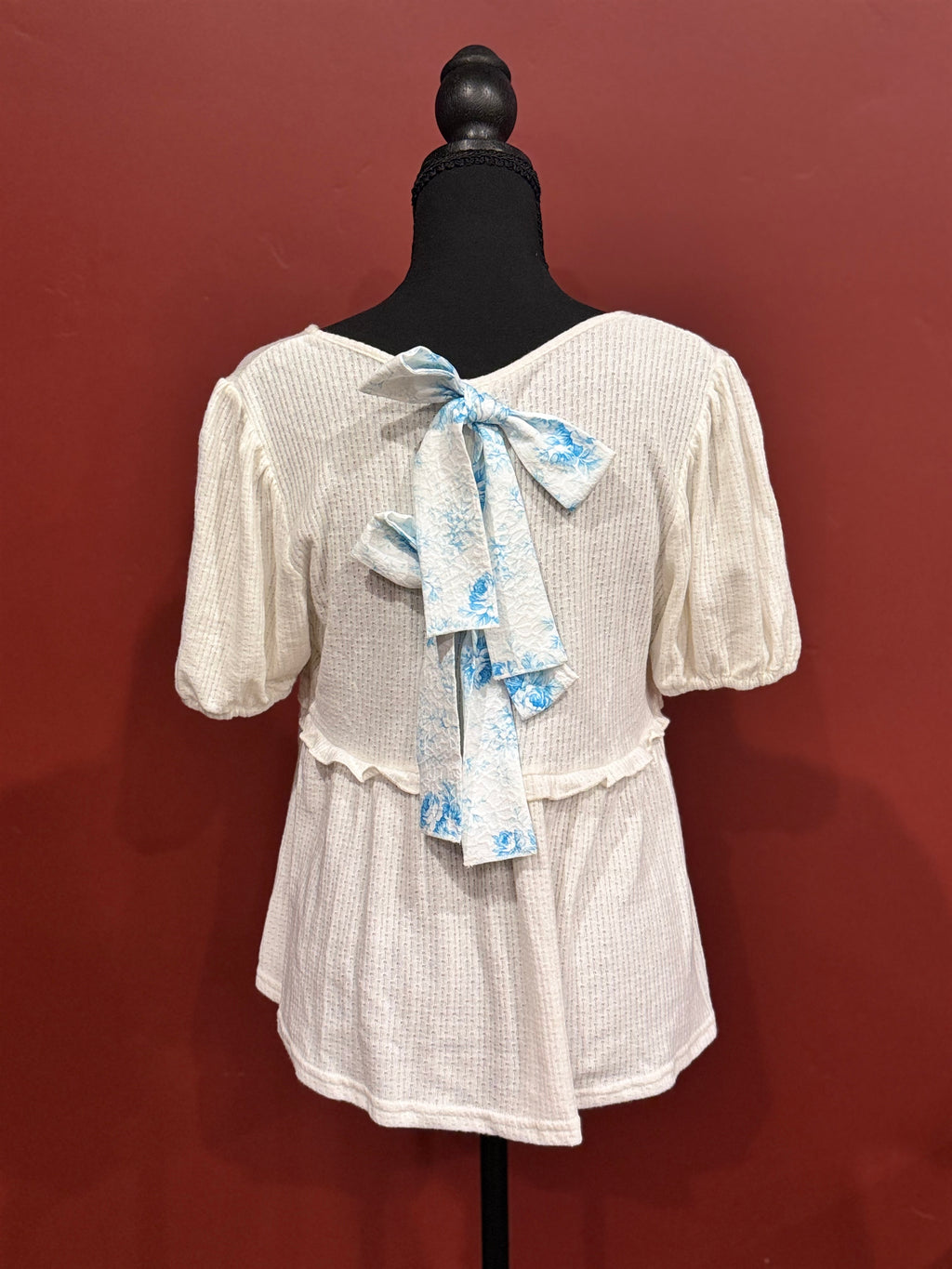 White Bow Tee