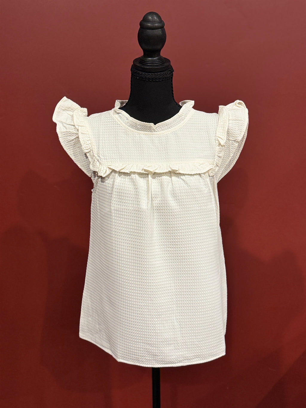 White Ruffle Trim