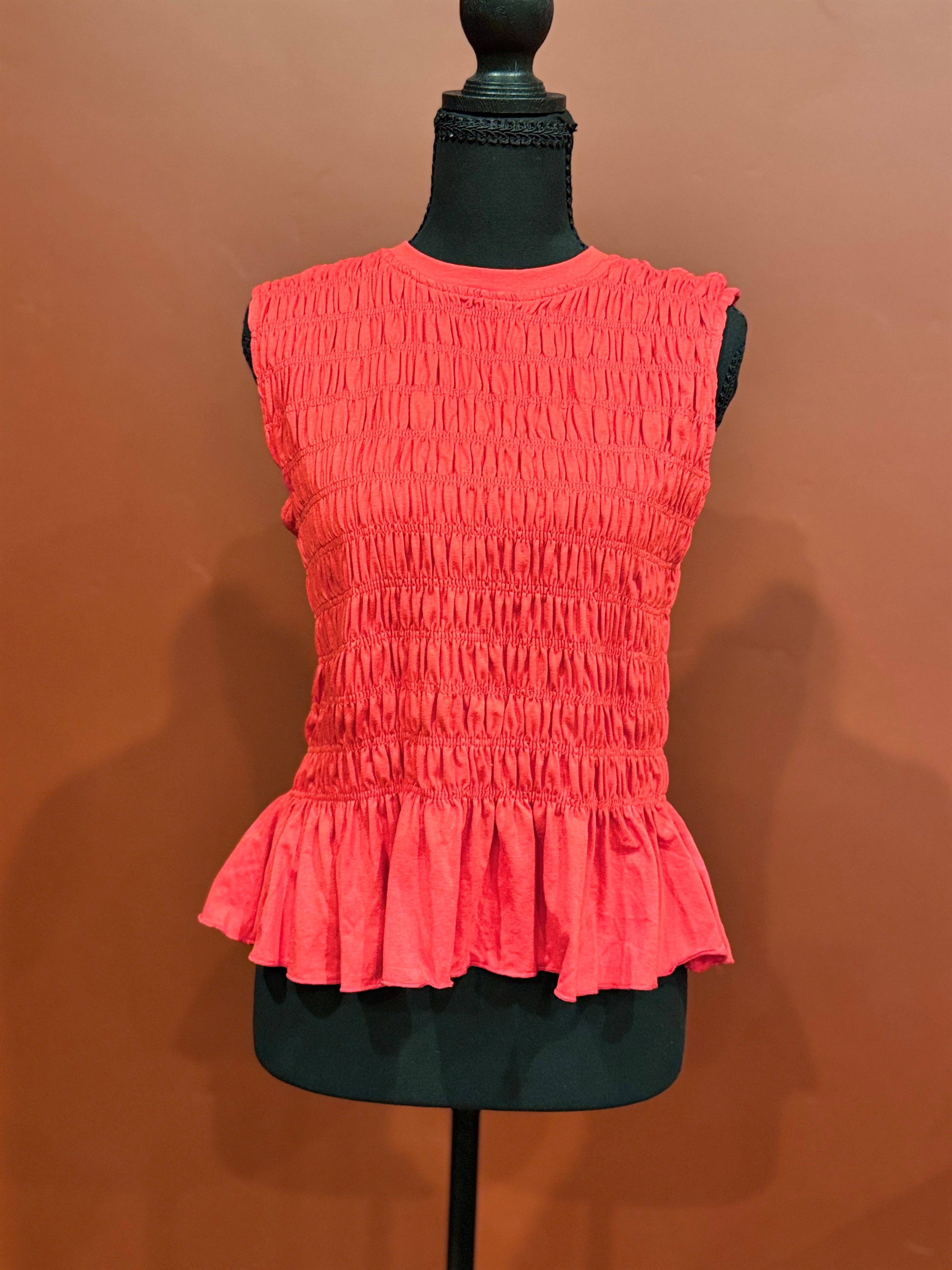 Fiery Red Ruffle